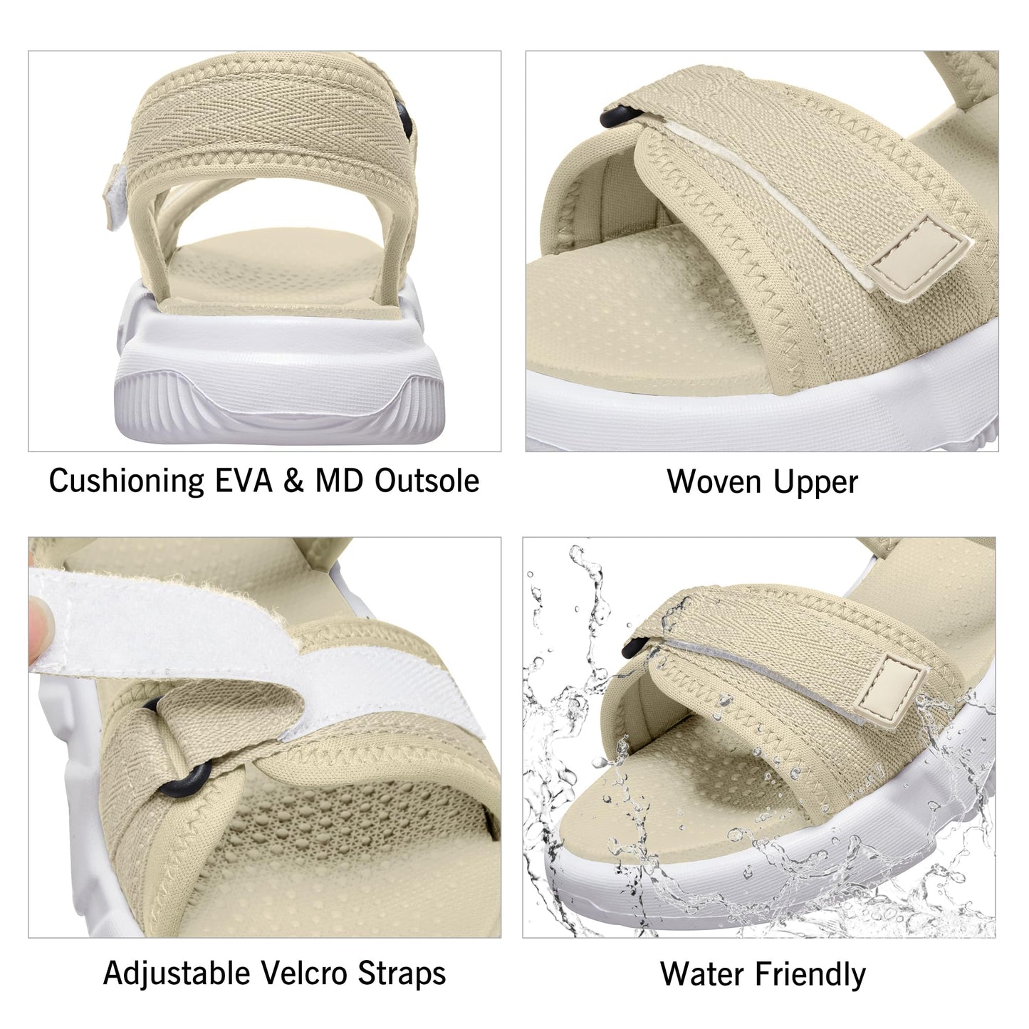 CAMELSPORTS Women Walking Sandals Summer Athletic Sandals Sport Water Shoes Beach for Casual Travel Outdoor
