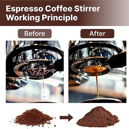 51mm Coffee Tamper - Premium Stainless Steel Espresso Press with Flat Base, Spring Loaded, Ergonomic Handle for Barista-Quality Espresso & Consistent Tamping, Perfect for Home & Commercial Use