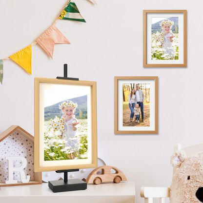 Donghome 18” Steel Adjustable Tabletop Easel Stand,Picture Frame Stand for Display,Decorative Stands for Photos,Plates,Painting,Artwork,Poster,Books (Black, 18 in)