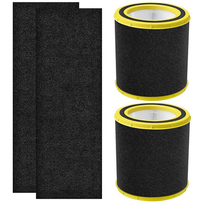 CHAMONNY AC4700B Replacement Filter FLT4700 M, Compatible with Germ Guardian AC4700, AC4700BDLX, AC4711W, AC4625, AC4625WDLX Air Purifiers, Part Number #FLT4700 & #FLT47CB4, 2Pack