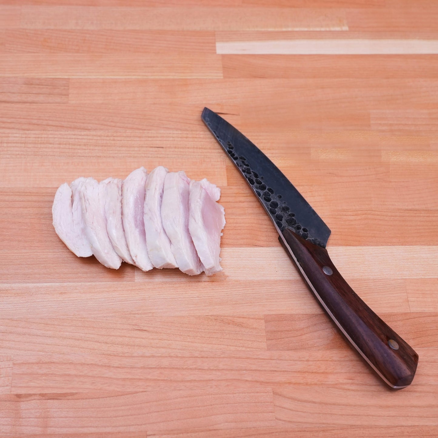 CONSDAN Butcher Block Counter Top, USA Grown Cherry Solid Hardwood Countertop, Wood Slabs for Kitchen, Reversible, Both Side Polished, Prefinished with Food-safe Oil, 1.5" Thickness, 42" L x 25" W