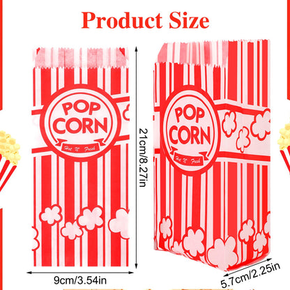 300 Pcs Popcorn Bags, 1 Oz Paper Popcorn Bag Individual Servings for Pop corn Machine Maker Cart Bulk Movie Nights Cinema Party Supplies