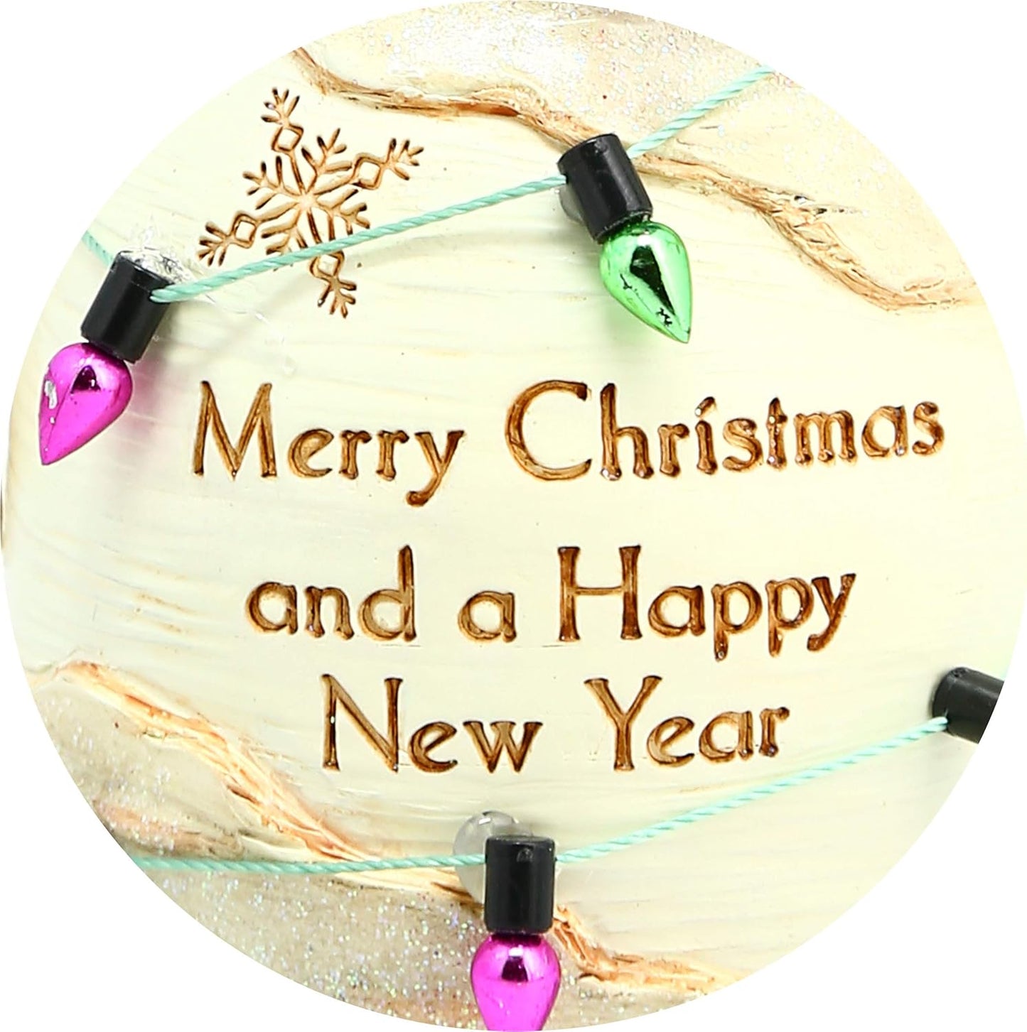 Pavilion Gift Company Snowman Figurine - 6 Inch Collectible BirchHearts, Merry Christmas and A Happy New Year