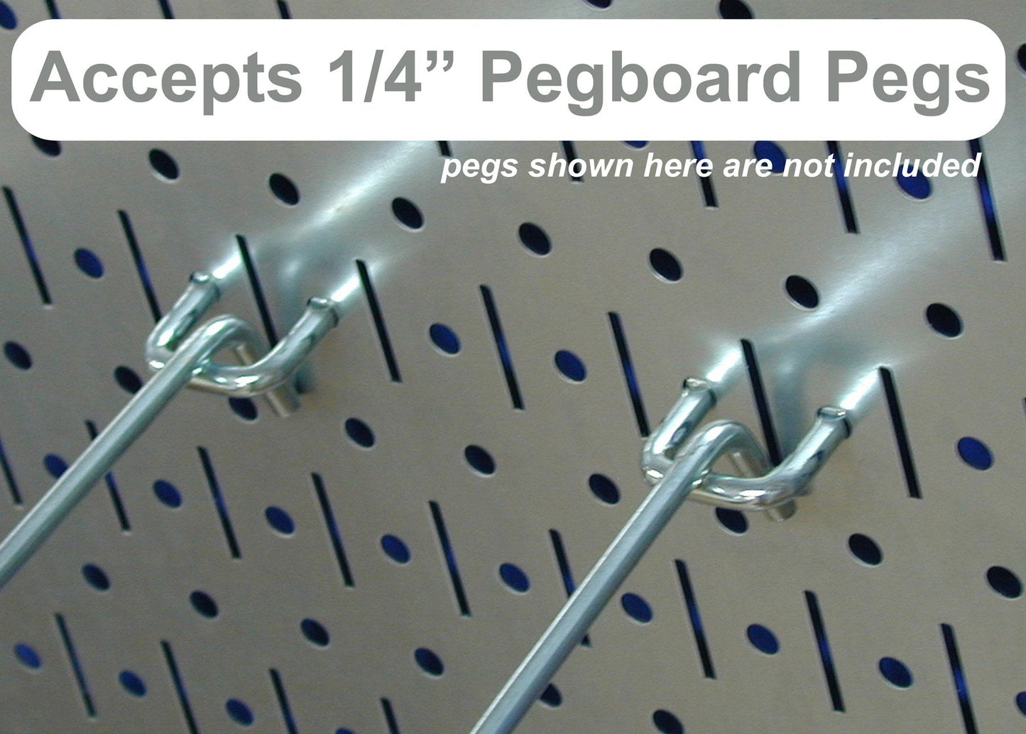 Wall Control Pegboard Rack Home & Garage Tool Storage & Organization White Metal Pegboard Pack - Two 32-Inch x 16-Inch White Steel Peg Board Panels