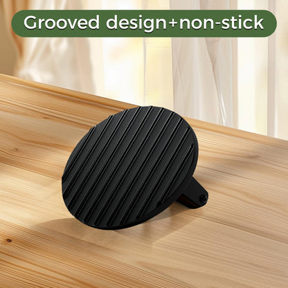 XUDAKAIXIN Cast Iron Smash Burger Press 7.1",Grill Bacon Meat Press Tool,Perfect for Blackstone, Camp Chef, Weber Grills & Indoor Griddles – BBQ & Cookout Must-Have (Grooved)