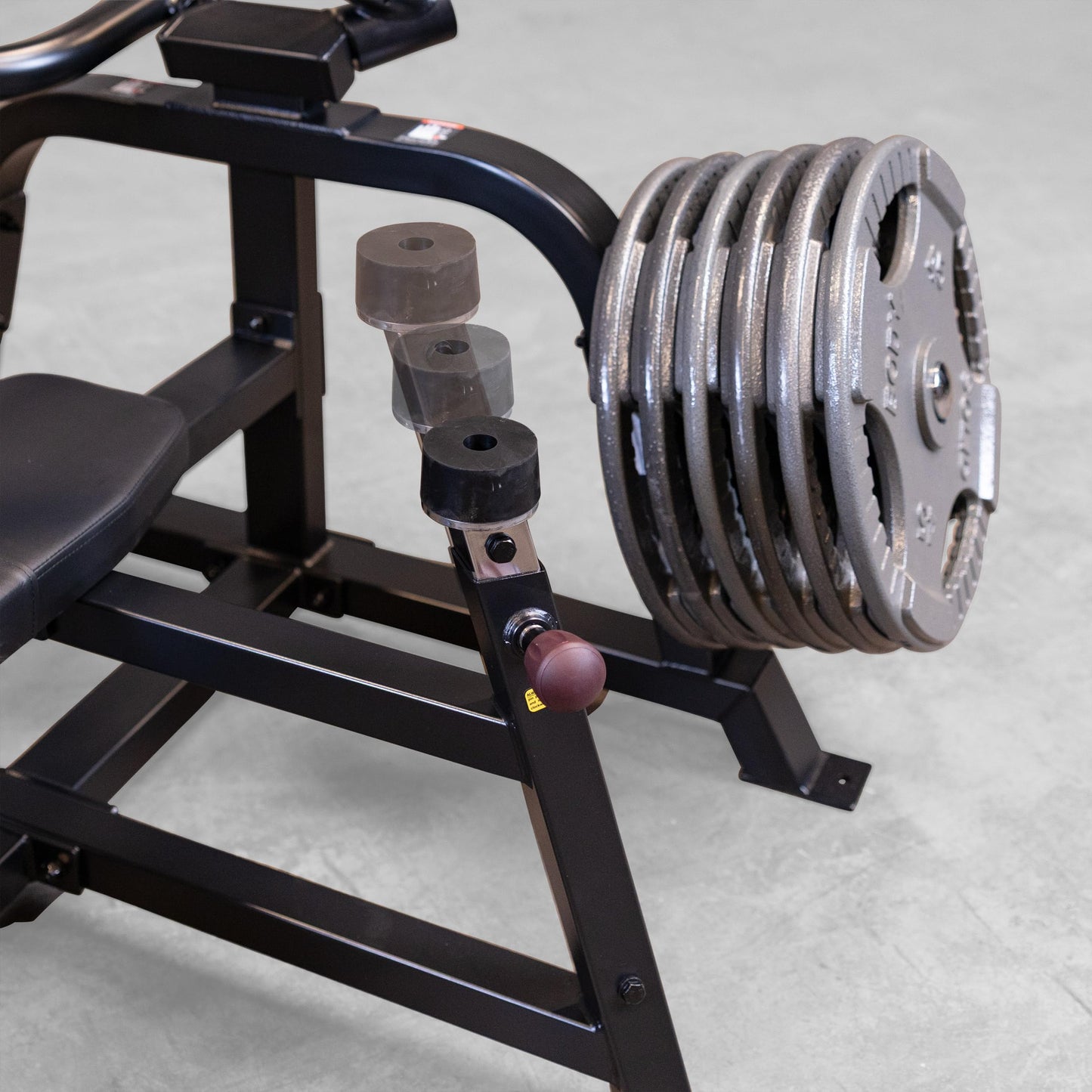 Body-Solid Pro ClubLine (LVBP) Adjustable Leverage Gym Bench - Converging Chest & Bench Press Machine with Sealed Bearings and Gas-Assisted Start Positions