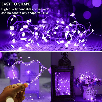 12 Pack 7Ft 20 3 ZGWJ Battery Powered Fairy Lights, Mixed Colors Mini LED Silver Wires, Modes for DIY, Party, Wedding