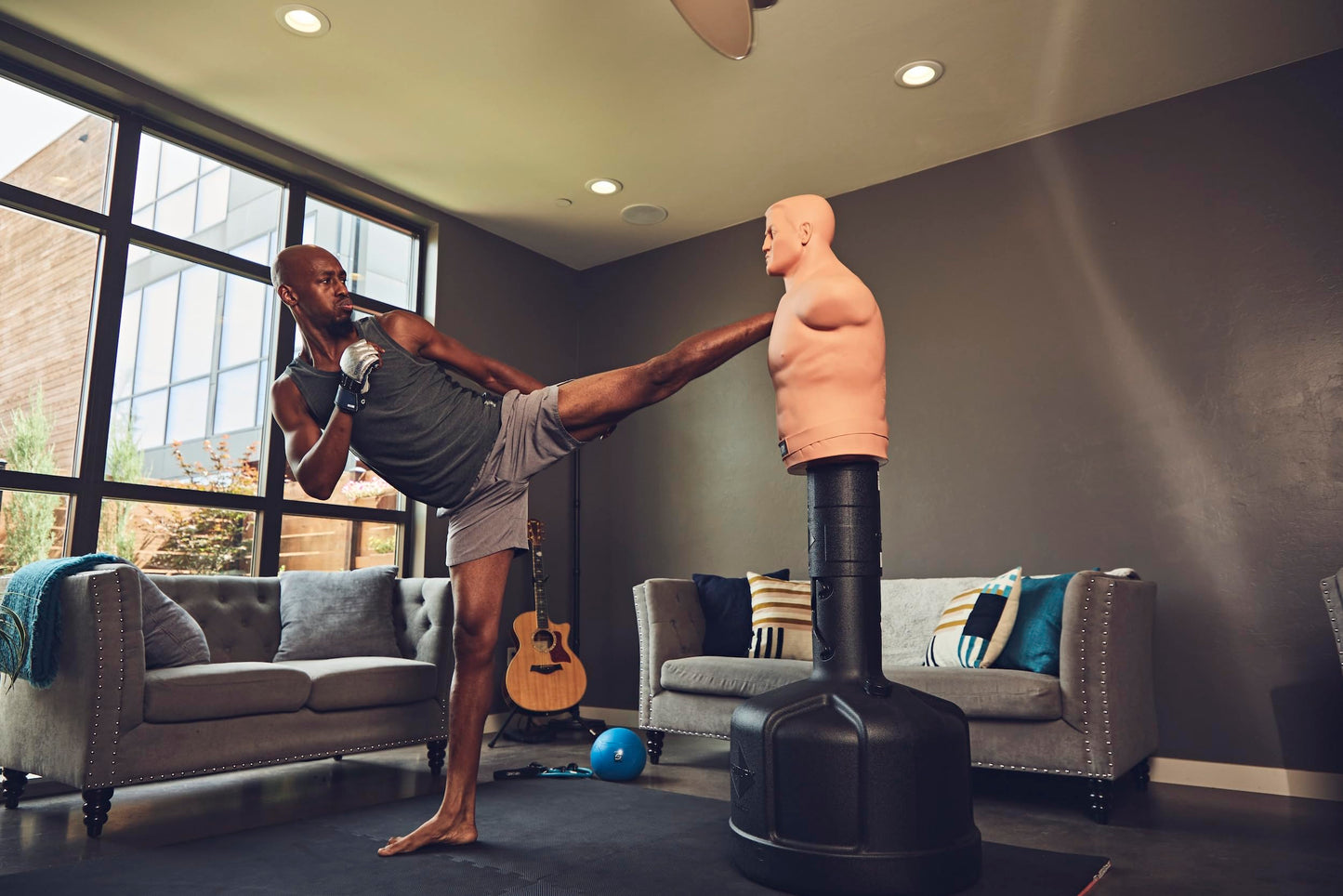Century BOB Body Opponent Bag | Freestanding Punching Bag Dummy | Adjustable Kickboxing Mannequin | Training Bag for Martial Arts & Boxing - with Base Unit