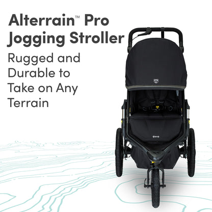 BOB Gear Alterrain Pro Jogging Stroller, All-Weather, SmoothShox Suspension, Black