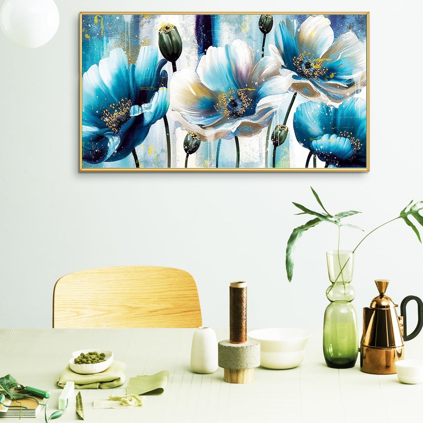 YALKIN 5D Diamond Painting Kits for Adults, Flowers Diamond Art Kits Full Drill Diamond Painting Kit for Adult Beginners, DIY Crystal Picture Art for Home Wall Decor 40x70cm/15.7x27.6in
