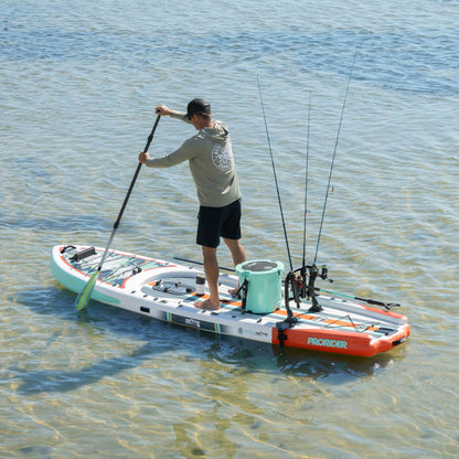 BOTE ProRider Aero 12’6” Inflatable Fishing SUP/Kayak Hybrid for Pro Anglers – Pedal Drive Ready, AeroBOTE Construction, Advanced Rigging System, Tournament-Grade Stability, Portable Travel Platform
