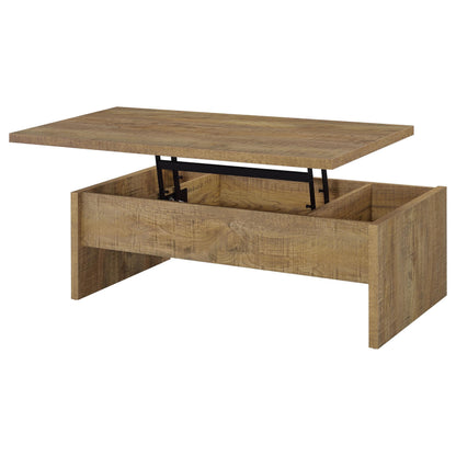 Coaster Home Furnishings - Canoga - Wood - Lift-Top Coffee Table with Hidden Storage, Pop-Up Design and Three Compartments - Living Room - Mango - 706358