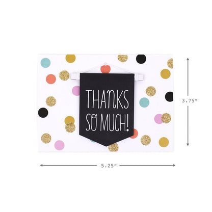 Hallmark Signature Thank You Notes (Thanks Banner, 8 Cards and Envelopes)