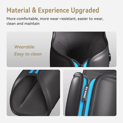 FIT KING Air Compression Leg Massager with Heat for Circulation Upgraded Full Leg and Foot Massager to Relieve Pain, Swelling, Edema, RLS - Built-in Pressure Sensor & LCD Display - Gift for Mom Wife