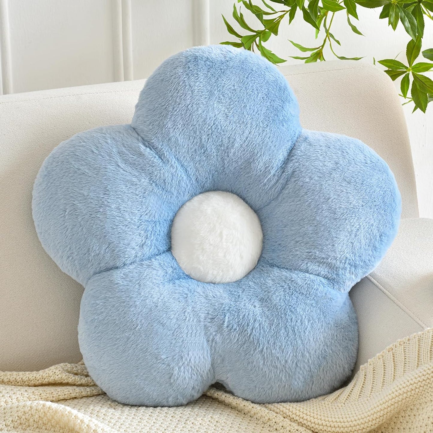 15 Inches) Flower Pillows, Soft Flower Shaped Pillow with Home Decorative for Couch Chair Bed,Flower Floor Throw