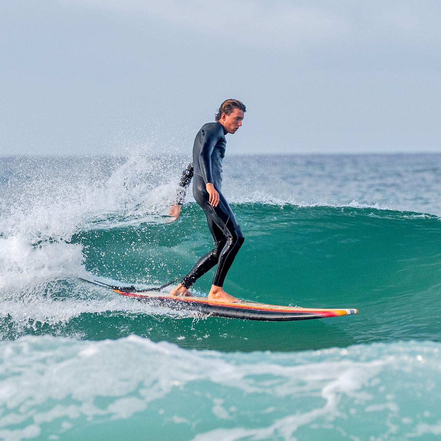Fender x Wavestorm Collaboration 8ft Surfboard | Graphic top Deck with high Density Slick Bottom | for Kids and Adults | Foam Construction with Accessories | Leg Leash and Fin Set Included