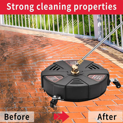 TRELVEX Pressure Washer Surfaces Cleaner | Surfaces Cleaner Attachment | Rotating Surfaces Cleaner | Driveway Surfaces Cleaner, Deck Pressure Washer Attachment, Concrete Cleaner for Pressure Washer
