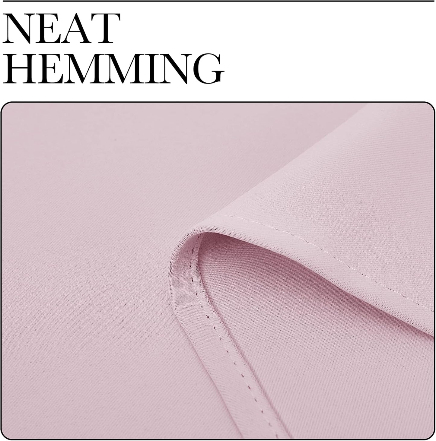 NICETOWN Blackout Curtains - Thermal Insulated Grommet Drapes for Nursery | Baby Pink, 42 x 84 Inches
