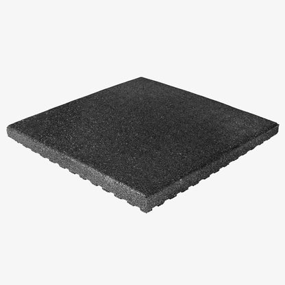 IncStores 2.5 Inch Thick Jamboree Rubber Interlocking Floor 2' x 2' Tiles | Heavy Duty Rubber Outdoor Tiles to Build Better Playgrounds at Homes, Schools, and Daycares | Gray, 75 Tiles