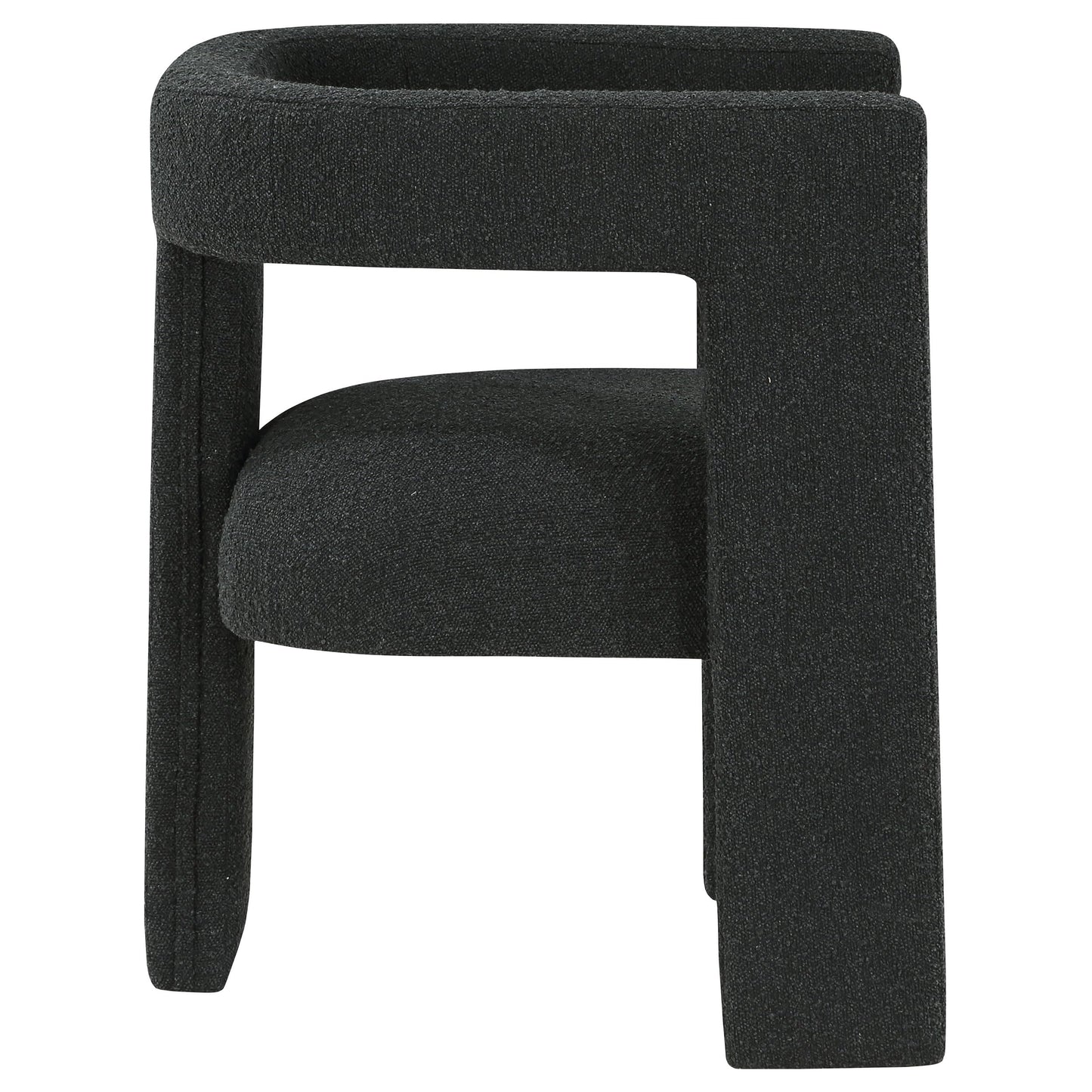 Coaster Home Furnishings Petra Boucle Upholstered Accent Side Chair Black 902882