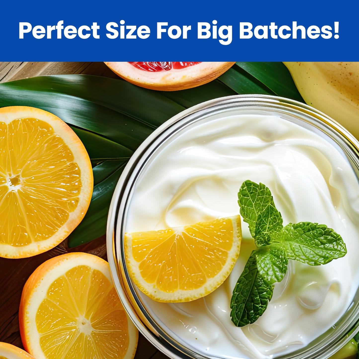 Ultimate Yogurt Containers 2 Pack, Make More Yogurt with 1-Quart Glass Containers (4 Cup), 100% BPA Free, Durable & Oven Safe Round Bowl Set with Lids, Perfect for Food Storage & Meal Prep