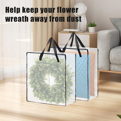 Skiennix Wreath Storage Bag - 26-Inch 95L Container for Holiday Decor & Home Organization