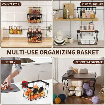 OZRVYNDAREL 2-Pack 4-13 Garlic(11-7/32"L*7" W*7-1/8"H) Pantry Organizers and Storage, Trash Bag Holder Under Sink