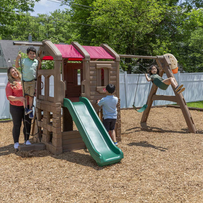 Step2 Naturally Playful Adventure Lodge Swing Set and Play Center