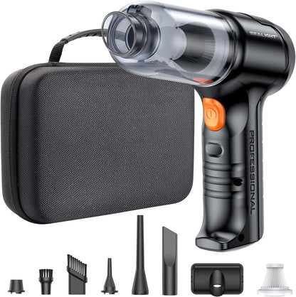 SEALIGHT Mini Wireless Car Vacuum, 13000PA High Power Suction and Air Duster, Lightweight Handheld Vacuum for Car,