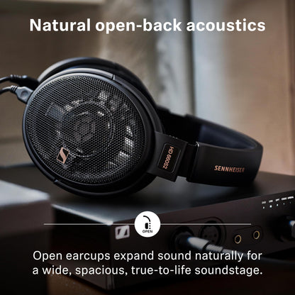 Sennheiser HD 660S2 - Audiophile Open-Back Over-Ear Headphones with Deep Bass Extension and Refined Acoustic Performance, Headphones for PC, Music, Gaming, Podcasts, Premium Black