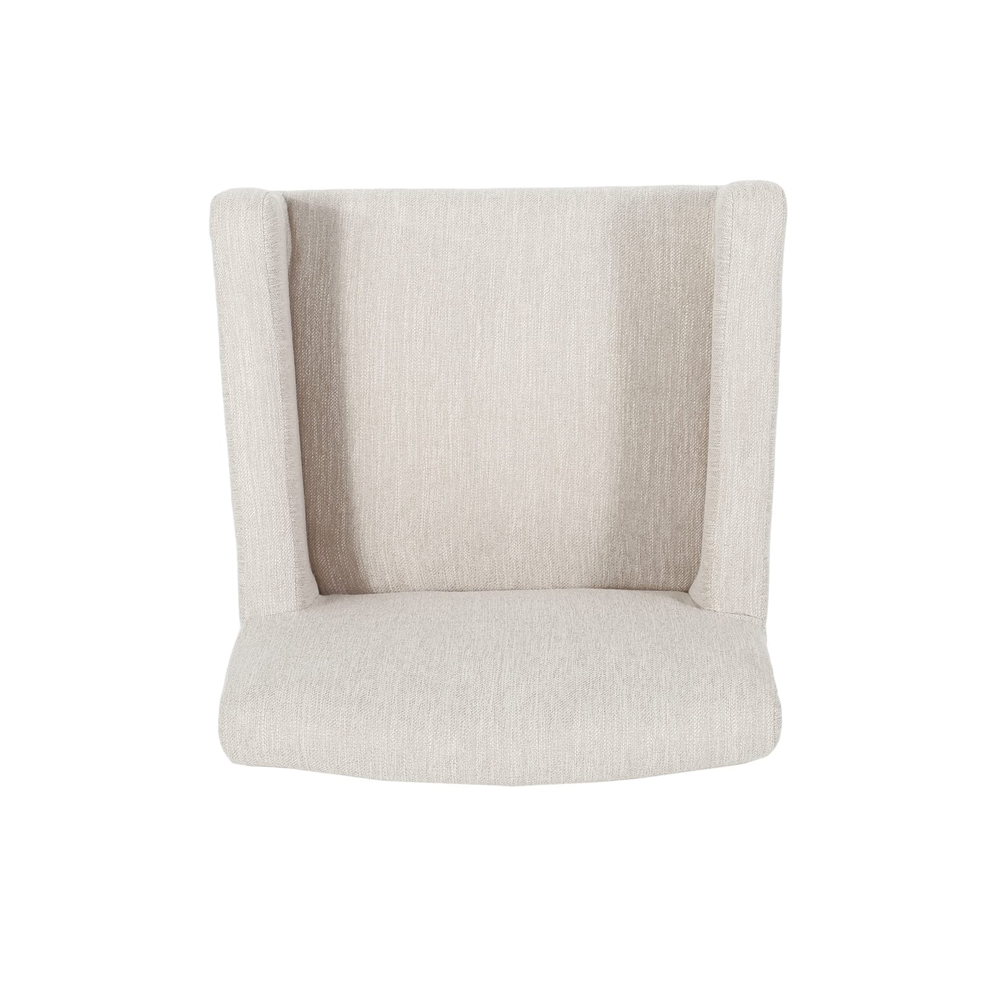 Merax 26" Fabric Upholstered Wood Counter Stools with Backrest and Armrests,Set of 2,Classic Barstools