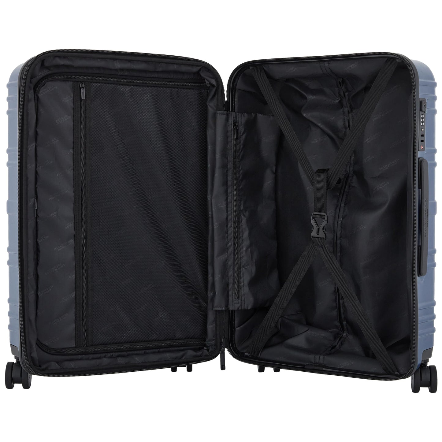 SCOTCH & SODA Rotterdam Expandable Hardside Luggage, Ocean Blue, 3 Piece Set