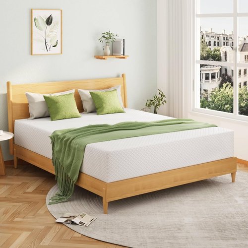 EGOHOME Twin XL Memory Foam Mattress - 12 Inch Cooling Gel Bed Mattress | Medium Firm Support, CertiPUR-US Certified, 80''L x 38''W, White