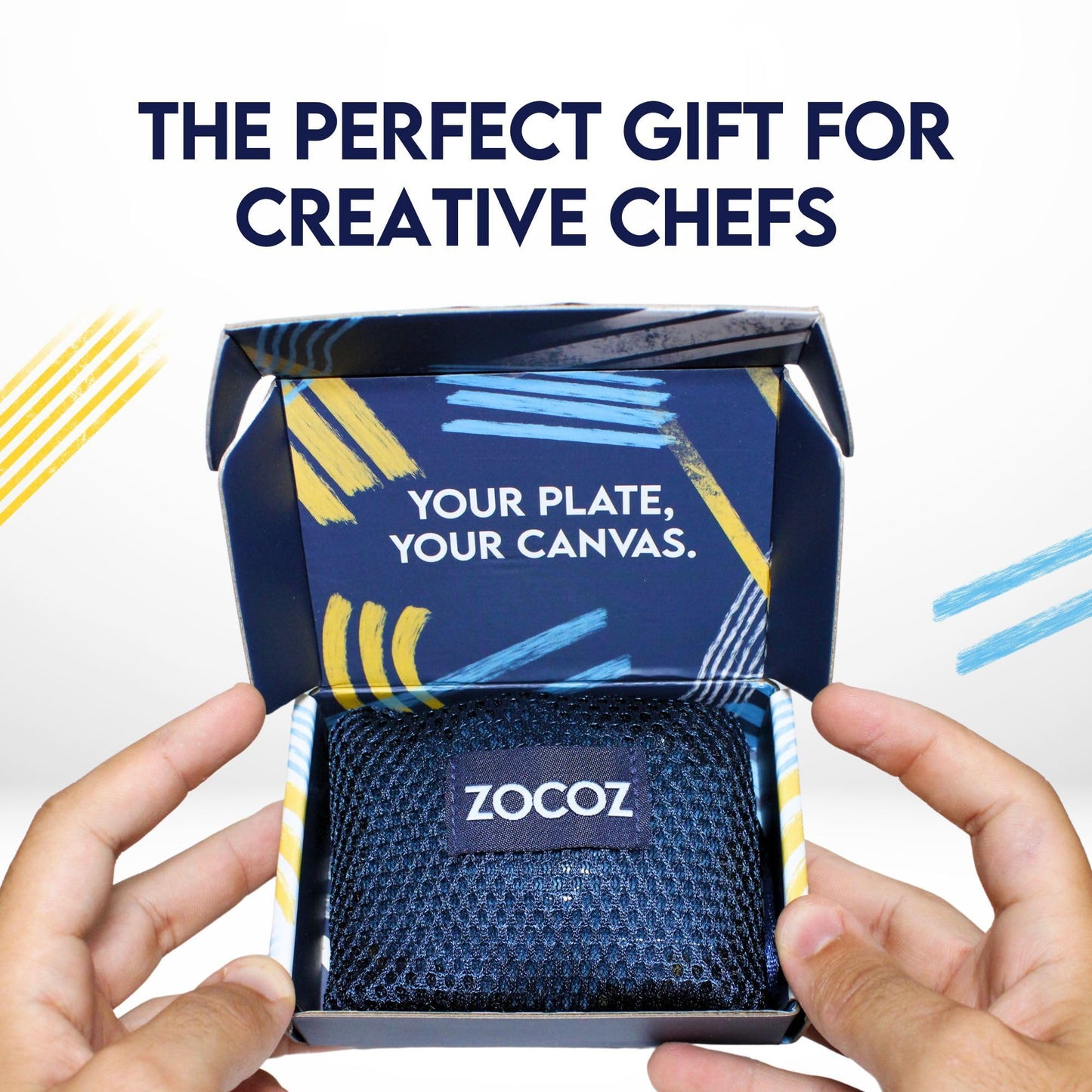 ZOCOZ Chef Plating Tools Culinary Set - 2 Silicone Wedges with 12 Patterns - Professional Chef Tools for Food Plating, Pastry Art, and Chef Gifts