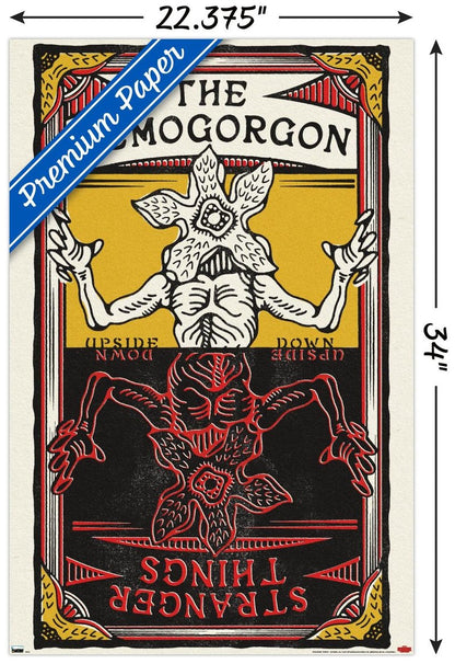 Trends International Netflix Stranger Things: Season 4 - Demogorgon Card Wall Poster, 22.375" x 34", Premium Unframed Version