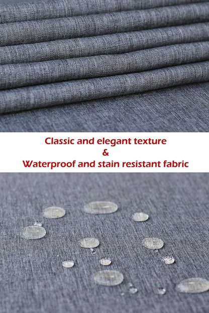 Akutana 90 inch, Grey Table Runner Outdoor Dresser Scarf, Waterproof Gray Coffee Table Runner, Long Dining Table