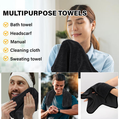 Ecopandy Shiny Cleaning Wipes, 3Pack Shiny Cloths Drying Towels,Shower Doors Drying Towels,16 * 16" Streak Free Glass Window Car Mirror Super Absorben Microfiber Cleaning Cloths (3pcs Grey 16 * 16″)