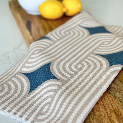 Set 2 100% 18" 30" HONED Kitchen Dish Towel | of | Lightweight Absorbent Dish Cloth for Kitchen Drying | Premium