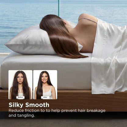 Bedsure Cooling Comforter Bundle Cooling Pillow Cases for Hot Sleepers with Dual-Sided Cool Tech, 2 Pack HA & Ceramides Infused Silky Cooling Pillowcases Soft for Skin & Hair, Grey, Twin & Standard