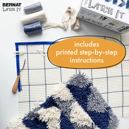 Bernat Latch It Boho Collection Mountain High 1 Pack of 12X20 Kit, Great for Pillows, Wall Hangings and More!