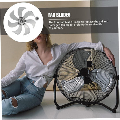 ABOOFAN Floor Fan Blade, Pedestal Fan, Mini Outdoor Fan, Leaves Ceiling Desktop Fan Blade Replacement, Universal Blades