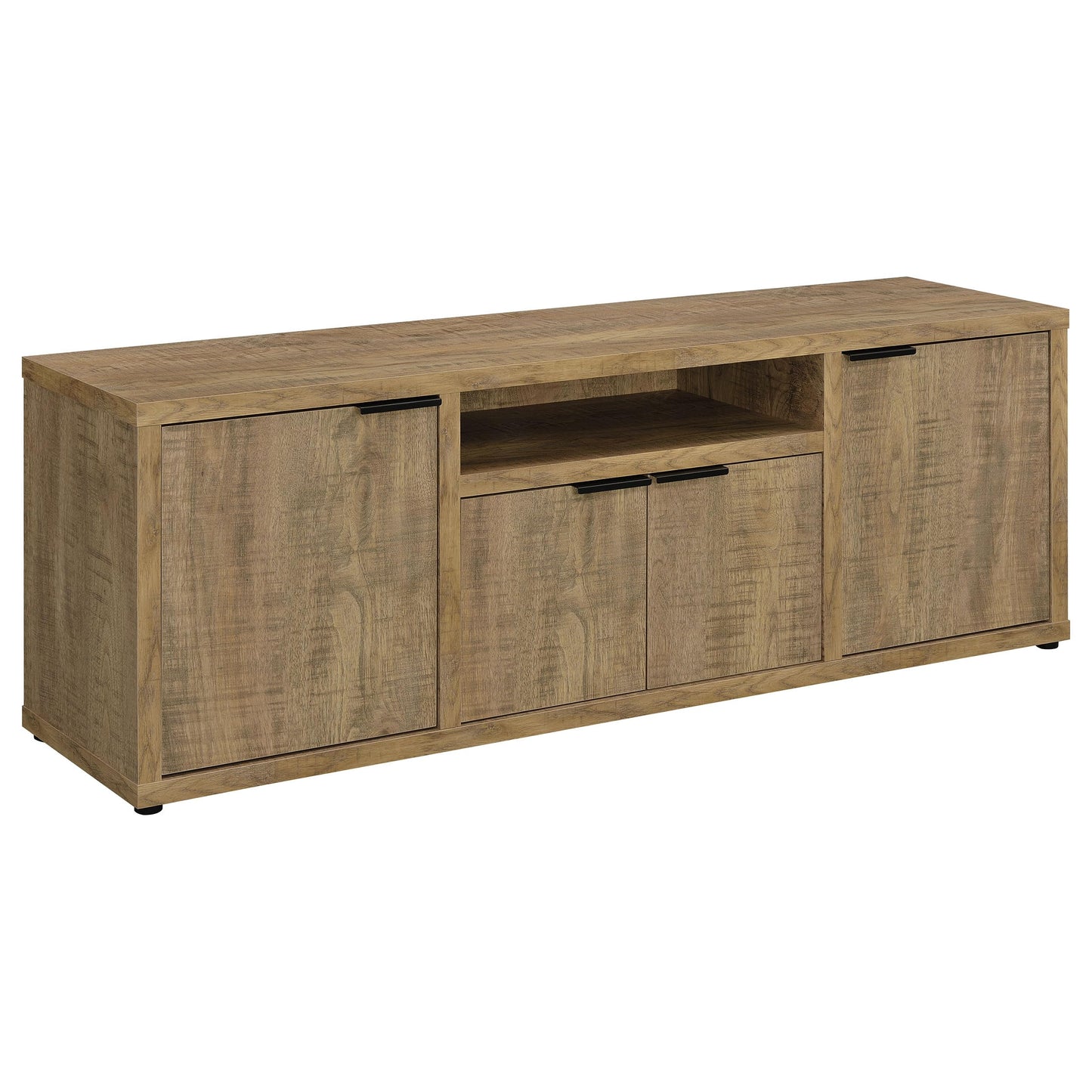 Coaster Home Furnishings - Tabby - Engineered Wood - 60-inch TV Stand with 4 Doors, Center Shelf - Living Room - Mango - 701702