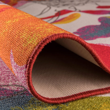 Rugshop Modern Bright Flowers Non-Slip Area Rug, 20" X 30" Multi