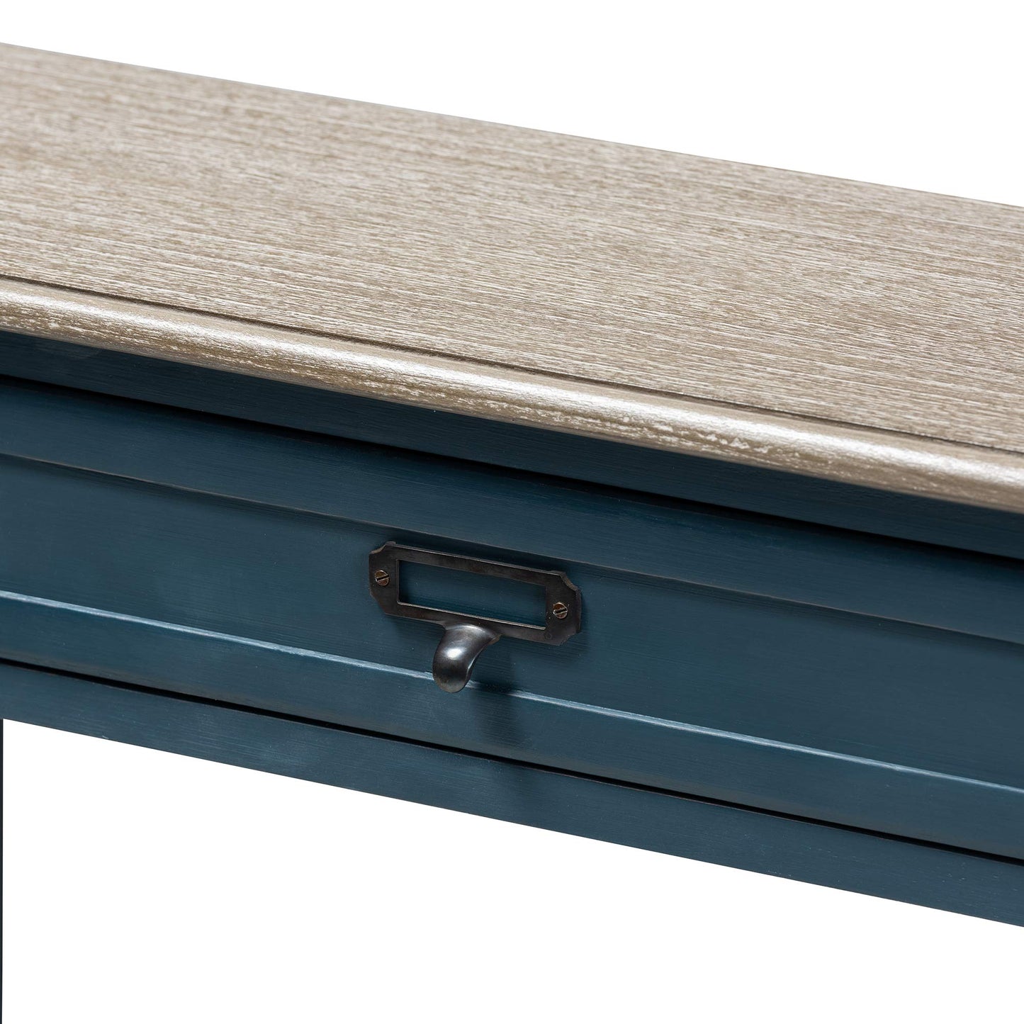 Baxton Studio Console Tables, One Size, Blue/Oak