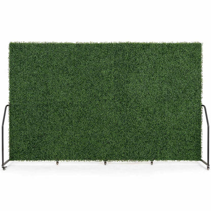 Artigwall 5 Panel Boxwood Backdrop, Room Divider with Artificial Hedge, Foldable Freestanding Privacy Screen, Faux Greenery Wall Partition for Home Office, Indoor & Outdoor Decorative Screen