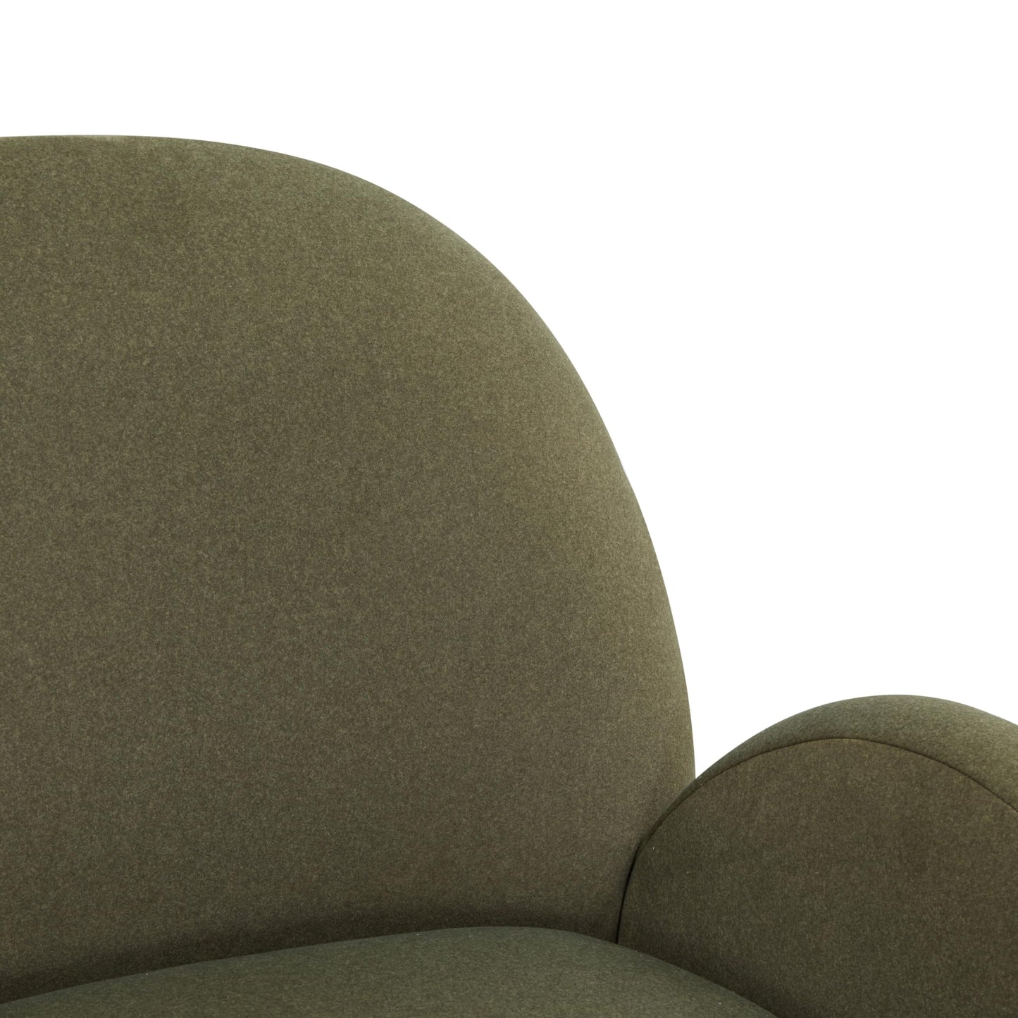 SAFAVIEH Couture Collection Paolini Olive Green & Antique Gold Metal Base Accent Chair