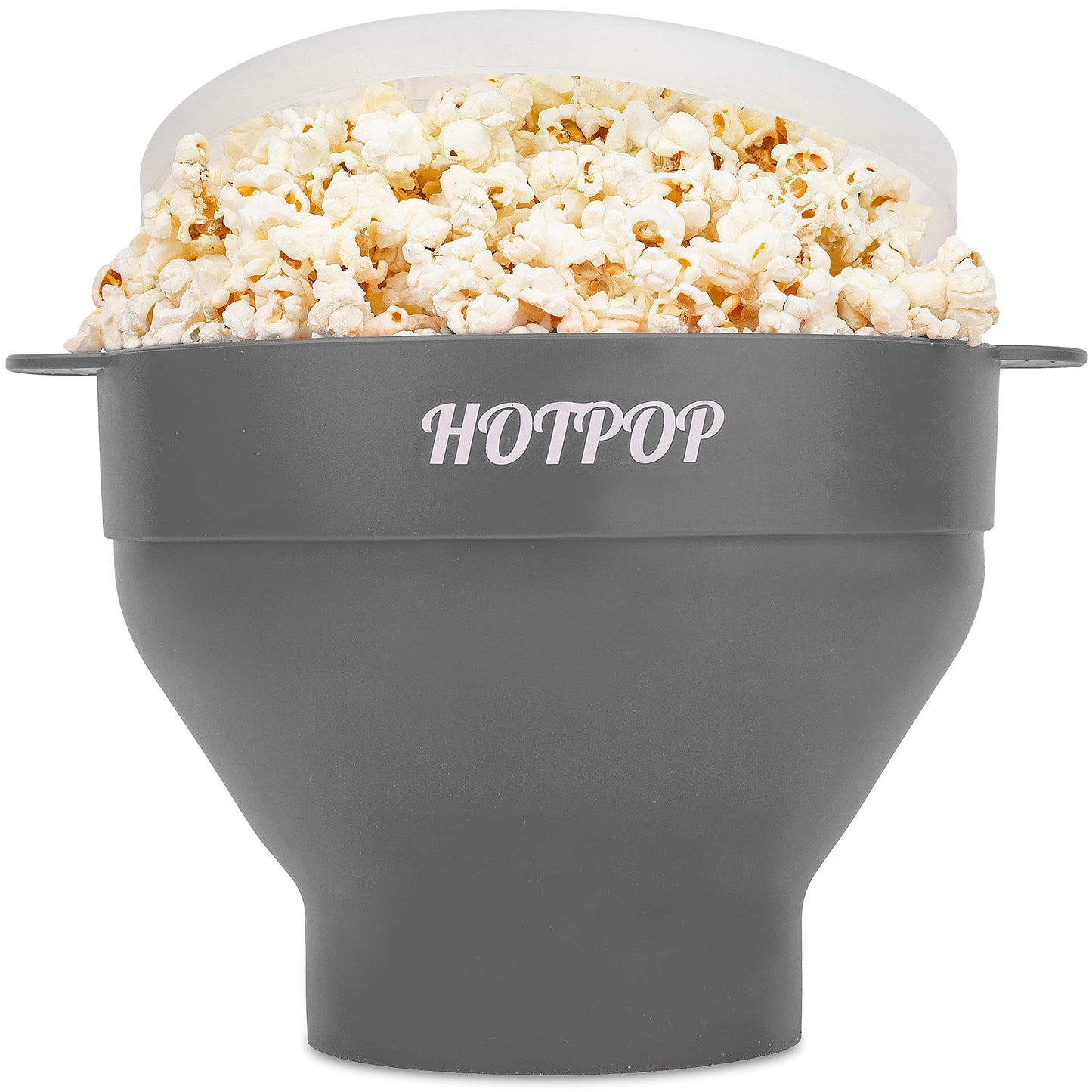 The Orginal HotPop Silicone Popcorn Maker - Microwave Popcorn Popper with Handles - Collapsible Bowl, Heat-Resistant, Easy to Clean, Ideal for Family Movie Nights, 15-Cup Capacity - Red