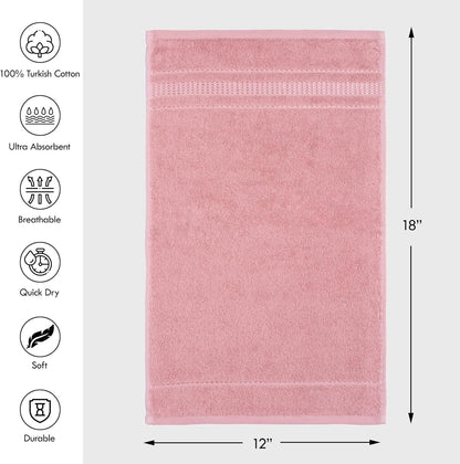 4 Pack, 100% 12 18 Melissa Linen, Fingertip Towels Turkish Cotton, Small Hand Towels for Body and Face, x in, Soft