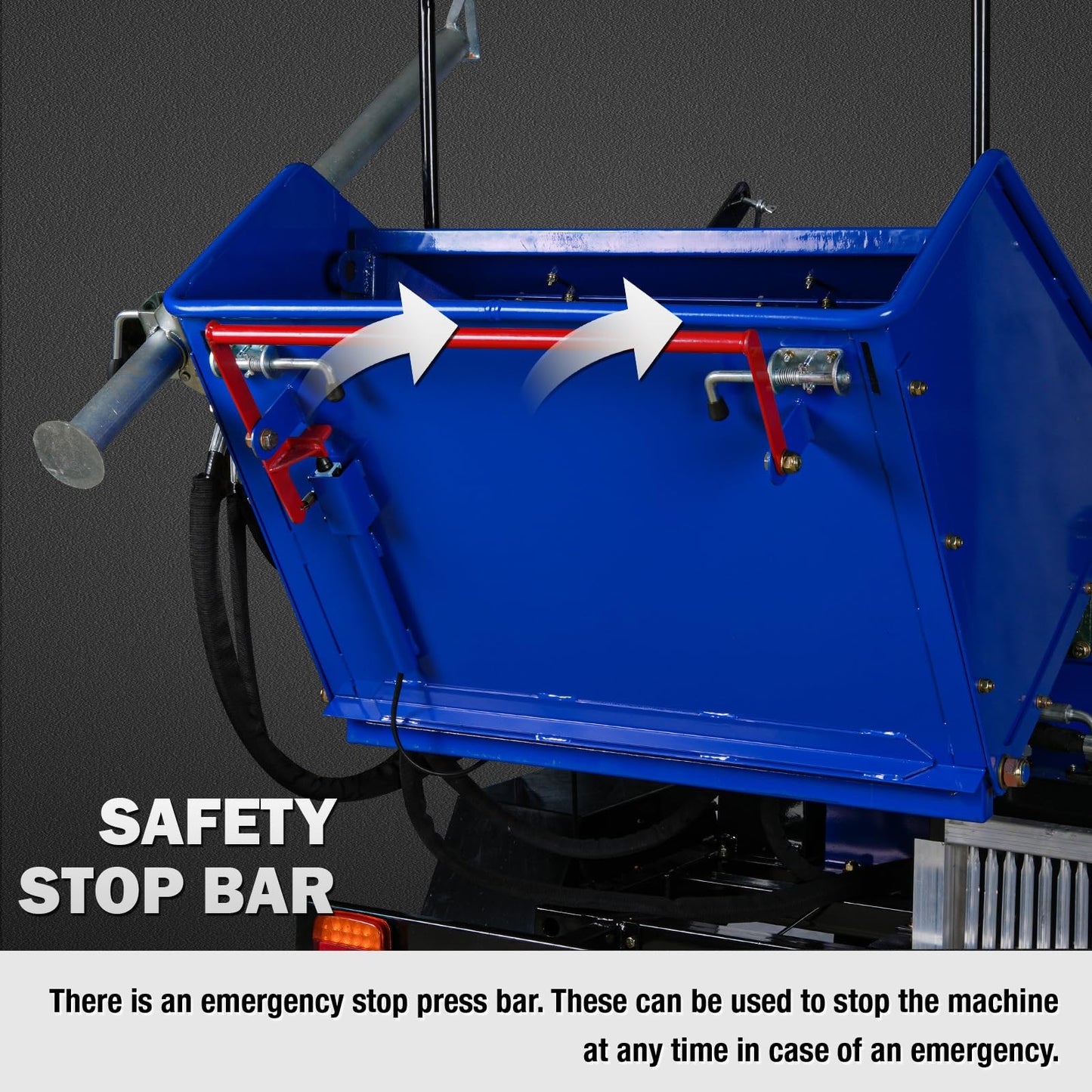 BILT HARD 8 Inch 764cc 25HP E-Start Gas Powered Hydraulic Feeding Wood Chipper, Towable Branch Shredder Mulcher with Tow Bar, Emergency Stop Bar and Tail Light