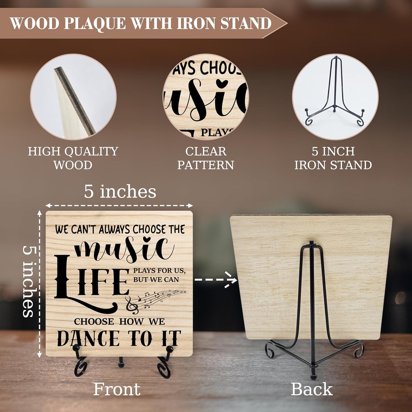 Inspirational Desk Decor, Dancing Sign With Iron Stand, Motivational Gifts For Women Dance Lovers & Teachers -25